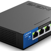LGS105 firmy Linksys - pięcioportowy przełącznik gigabitowy do firmowych komputerów stacjonarnych