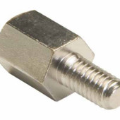 Niklowany, męsko-żeński dystans R30-3000702 produkcji Harwin