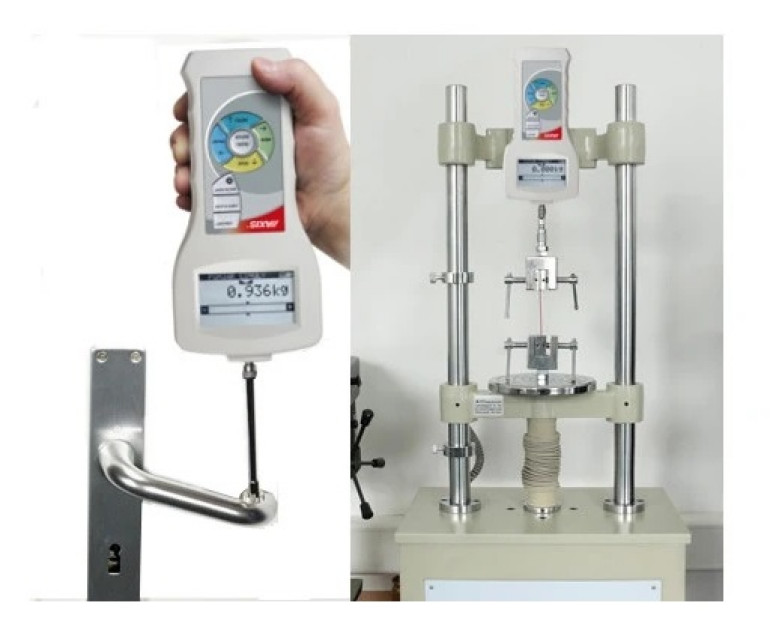 Przykład użycia jednego z siłomierzy z serii FB