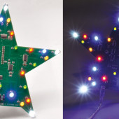 Dwie świąteczne Gwiazdki LED