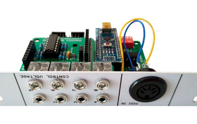 MIDIXCV - konwerter MIDI do modułowego syntezatora analogowego