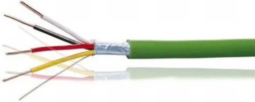 Fotografia 1. Klasyczny przewód stosowany w instalacji KNX