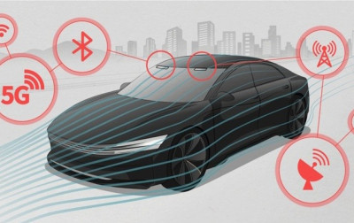 Przezroczysta antena samochodowa LG Electronics na targach CES 2024