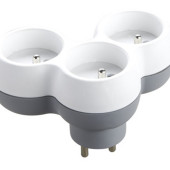 Rozgałęźnik sieciowy LB0166-3 firmy Libox z 3 uziemionymi gniazdami