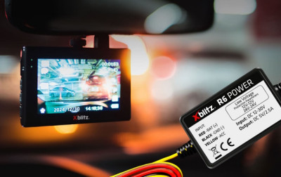 Inteligentny zasilacz R6 POWER firmy Xblitz przeznaczony dla wideorejestratorów pojazdowych