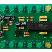 Wskaźnik wysterowania 2×8 LED