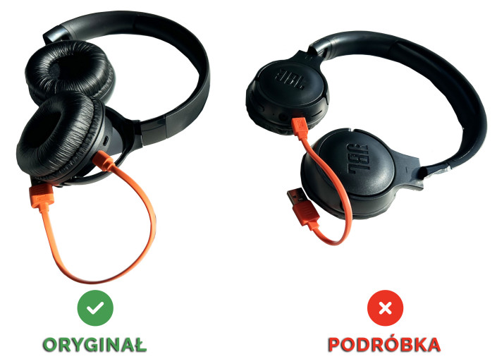 Uwaga na podrabiane słuchawki Tune 520 BT firmy JBL