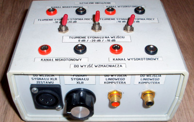 Diagnostyka uszkodzeń aktywnych urządzeń elektroakustycznych przy pomocy programu komputerowego audioTester