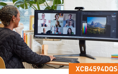 Monitor XCB4594DQSN-B1 firmy iiyama - wyjątkowy monitor Dual QHD stworzony z myślą o płynnym łączeniu pracy i rozrywki na jednym ekranie