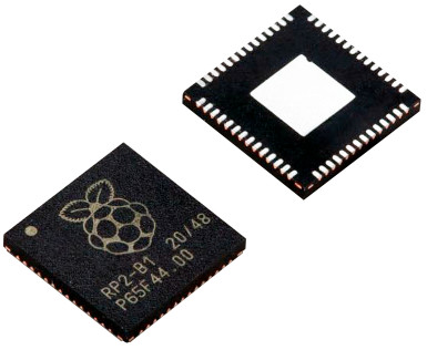 Fotografia 2. Mikrokontrolery RP2040 marki Raspberry Pi