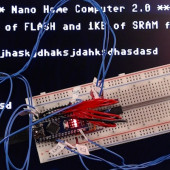 Wszystko czego potrzeba do budowy prostego komputera retro z Arduino Nano to rejestr przesuwny 74HC166