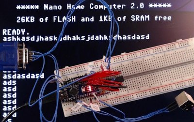 Wszystko czego potrzeba do budowy prostego komputera retro z Arduino Nano to rejestr przesuwny 74HC166