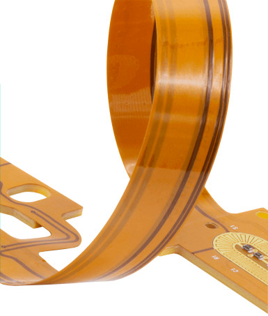 Fotografia 1. Elastyczny obwód jednowarstwowy