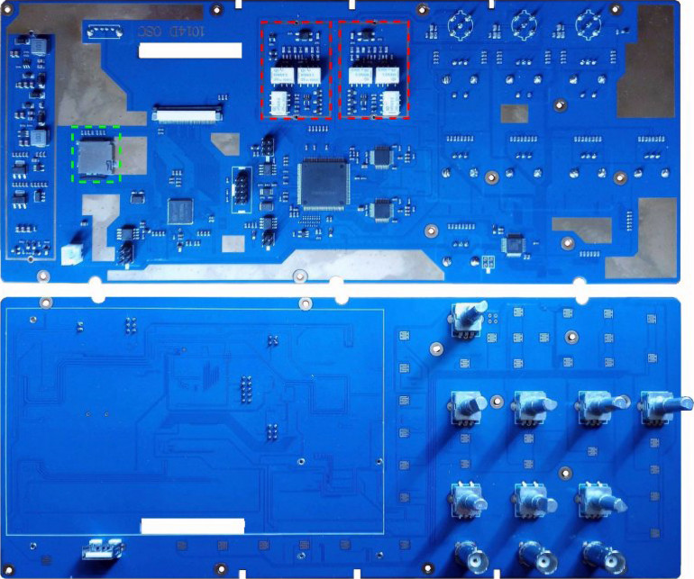 Dwie strony płytki drukowanej