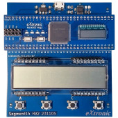 Płytka rozwojowa do testów 14-segmentowego wyświetlacza LCD