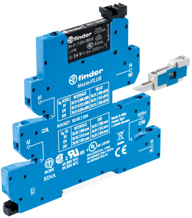 Fotografia 4. Przekaźnik interfejsowy serii 39 z modułem bezpiecznikowym