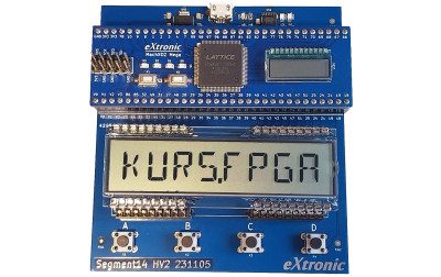 Kurs FPGA Lattice (20). 14-segmentowy wyświetlacz LCD
