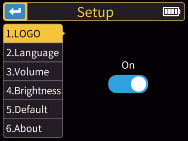 Menu „Ustawienia”
