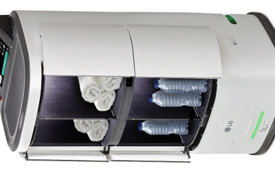 Oparty na sztucznej inteligencji robot CLOi ServeBot firmy LG Electronics dla branży hotelarskiej i opieki zdrowotnej