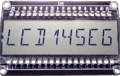 Ekspander wyświetlacza 14 segmentowego LCD z interfejsem I²C