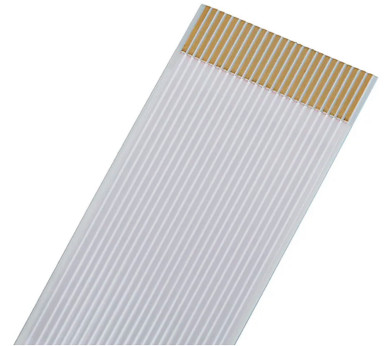 Fotografia 2. Przykładowa taśma FFC ze złoconymi stykami