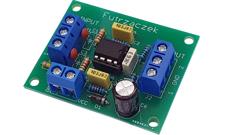Podwójny konwerter napięcia z 0...5 V na 0...10 V