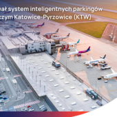 Firma Emitel zbudowała system zarządzania miejscami parkingowymi na lotnisku w Katowicach