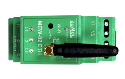 Nowoczesny monitor energii elektrycznej MEW-02 ETH firmy Zamel