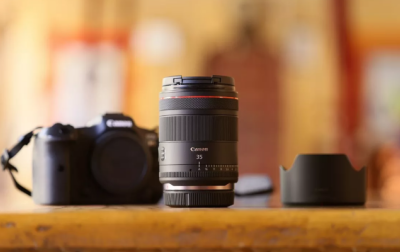 Stałoogniskowy, szerokokątny obiektyw hybrydowy RF 35mm F1.4L VCM firmy Canon
