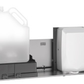 Przeznaczony do montażu za lustrem moduł wewnętrzny «2 w 1» firmy DELABIE