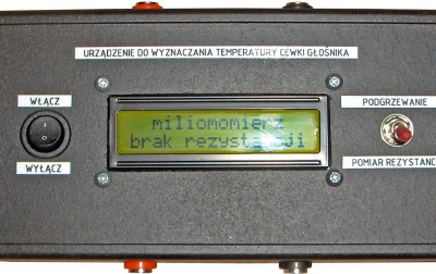 Urządzenie do wyznaczania temperatury cewki głośnika