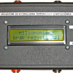 Urządzenie do wyznaczania temperatury cewki głośnika
