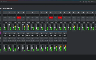 Aktualizacja oprogramowania nadajnika OMNEO zapewnia pełną kontrolę nad źródłami wejściowymi dźwięku