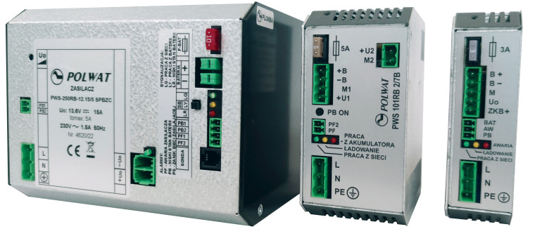 Fotografia 3. Zasilacze buforowe do montażu na szynie TS35