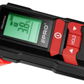 Podręczny wilgotnościomierz PRO-EP003 firmy PRO - pomiar dzięki próbnikowi szpilkowemu oraz skanerowi bezinwazyjnemu