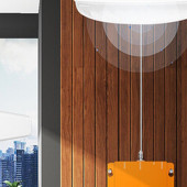 Okrągła antena sufitowa 5G firmy Qoltec