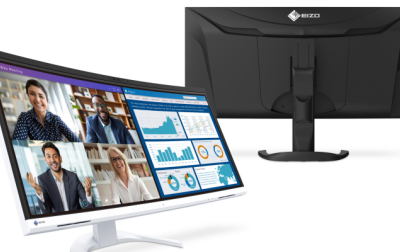 FlexScan EV3450XC firmy EIZO - ultrapanoramiczny monitor z wbudowaną kamerą internetową i mikrofonem