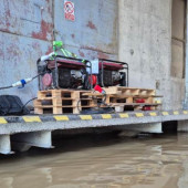 Utrzymanie ciągłości działania stacji bazowej T-Mobile w Brzegu - relacja powodziowa