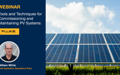 Społeczność element14 i firma Fluke organizują webinar na temat narzędzi i technik związanych z systemami fotowoltaicznymi (PV)
