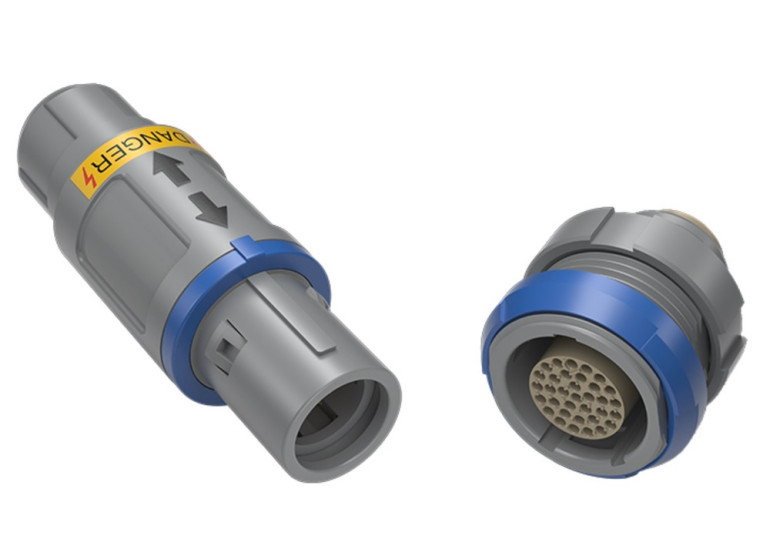 Samozatrzaskowe złącze wysokonapięciowe REDEL 2P