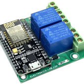 2-kanałowy moduł przekaźnikowy Wi-Fi wykorzystujący ESP8266 NodeMCU