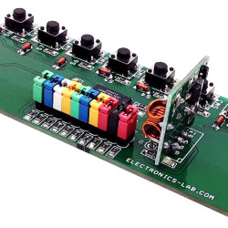 8-kanałowy zdalny nadajnik RF z protokołami: Holtek i szeregowym