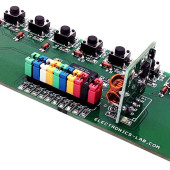 8-kanałowy zdalny nadajnik RF z protokołami: Holtek i szeregowym