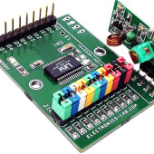8-kanałowy zdalny odbiornik RF z protokołami Holtek i szeregowym