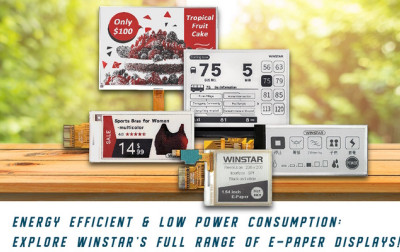 Najnowsza seria elektronicznych wyświetlaczy papierowych EPD firmy WINSTAR