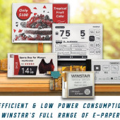 Najnowsza seria elektronicznych wyświetlaczy papierowych EPD firmy WINSTAR