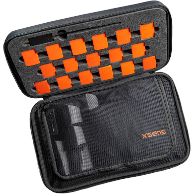 Fotografia 9. Zestaw ubieralnych czujników IMU do zastosowań w aplikacjach śledzenia ruchu i pozycji użytkownika