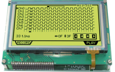 T-logic. 8-kanałowy analizator stanów logicznych