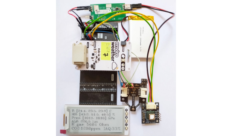 Internet Rzeczy w pomiarach środowiskowych (12). Dołączanie czujnika CO2 typu SCD41 oraz czujnika jakości powietrza BME688 do modułu Enviro Weather