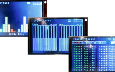 Rejestrator dźwięku z korektorem graficznym i analizatorem widma na bazie LPC55S28